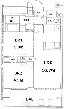 S-RESIDENCE錦糸町パークサイドの物件間取画像